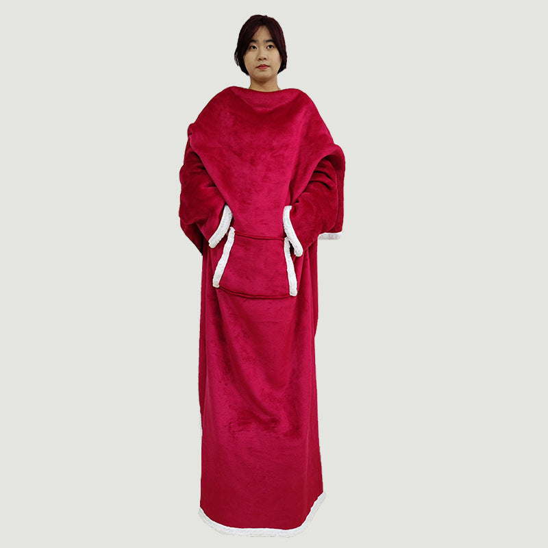 Women Cozy Oversized Poncho made of soft fleece Bowlift