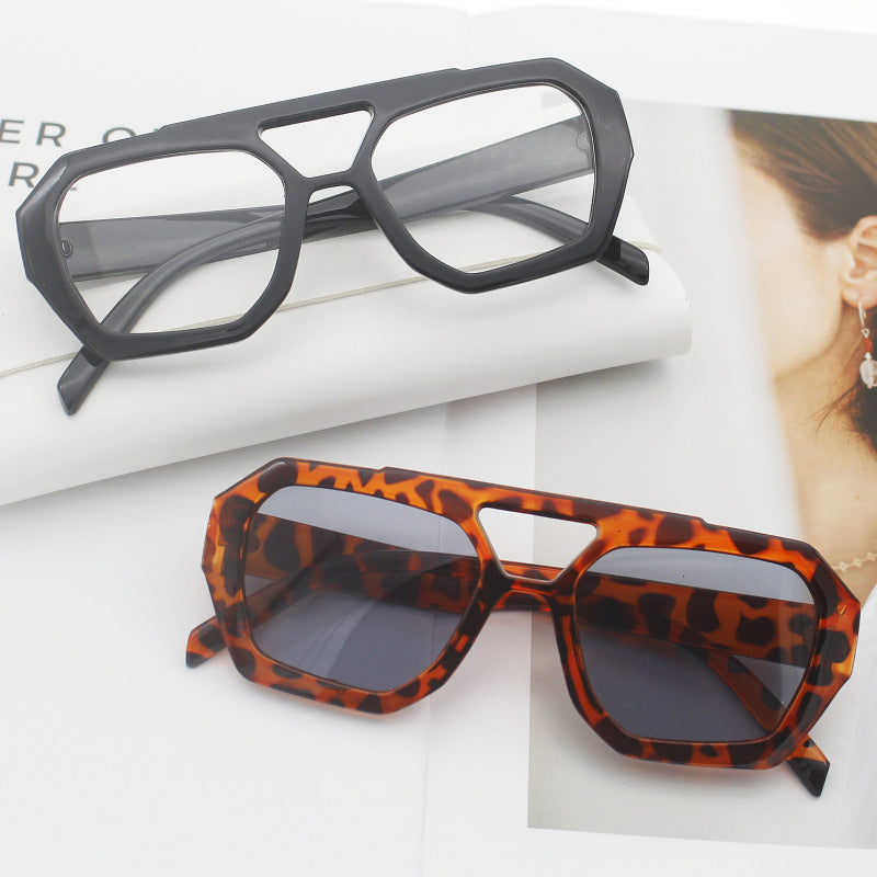 Women's fashionable hexagonal glasses Bowlift