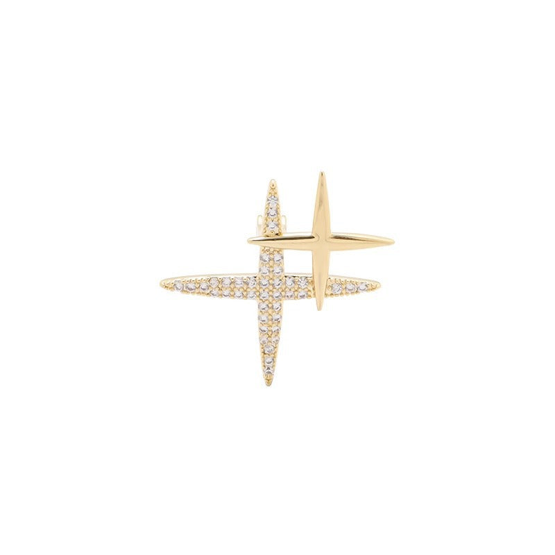 Glamorous brooch with sparkling rhinestones Bowlift