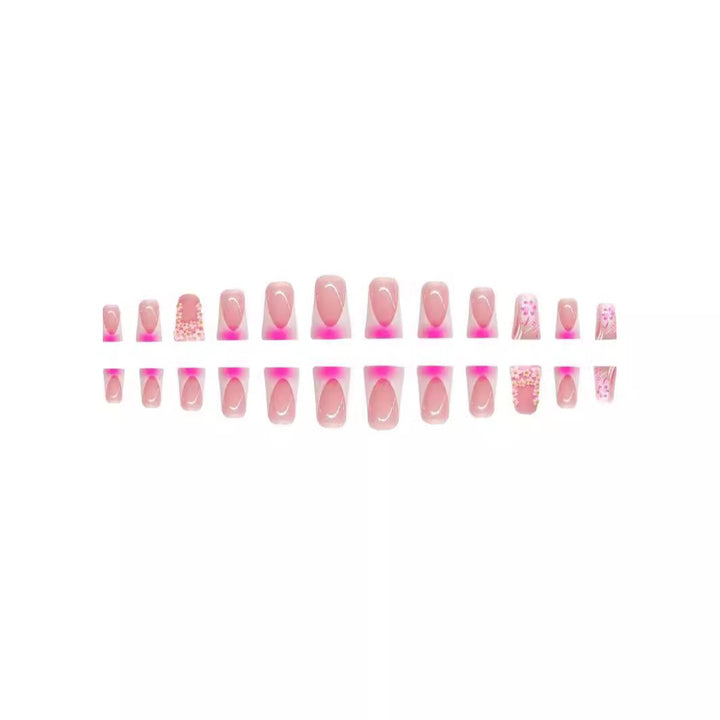 Decorative 3D Floral Nail Enhancements Bowlift