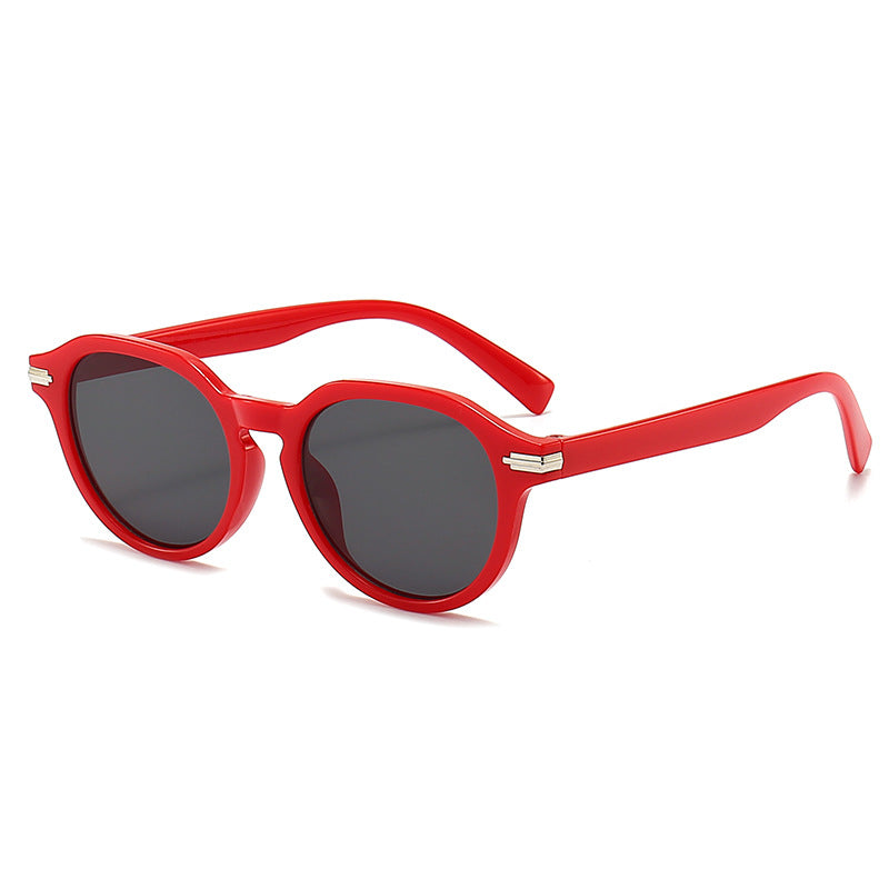 Retro Round Frame Sunglasses