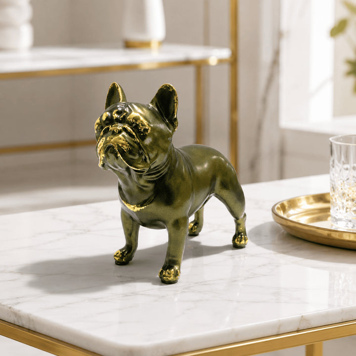 Decorative figure of a French Bulldog Bowlift
