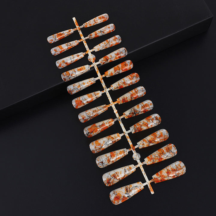 Creative nail art with blood splatter design Bowlift
