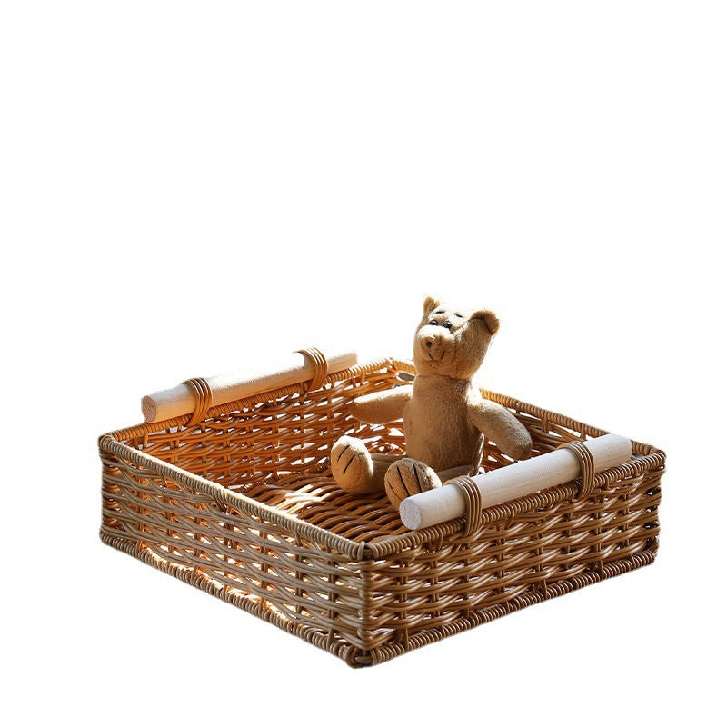 Artisan Woven Storage Basket Bowlift