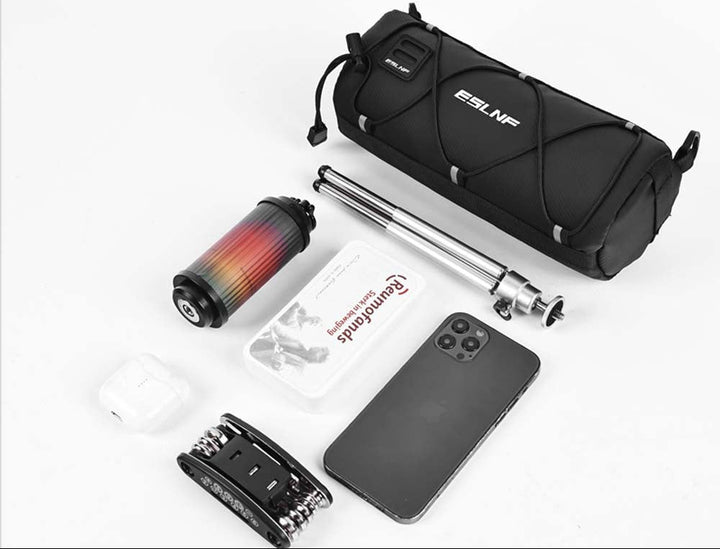 compact waterproof cylindrical bike handlebar storage bag Bowlift