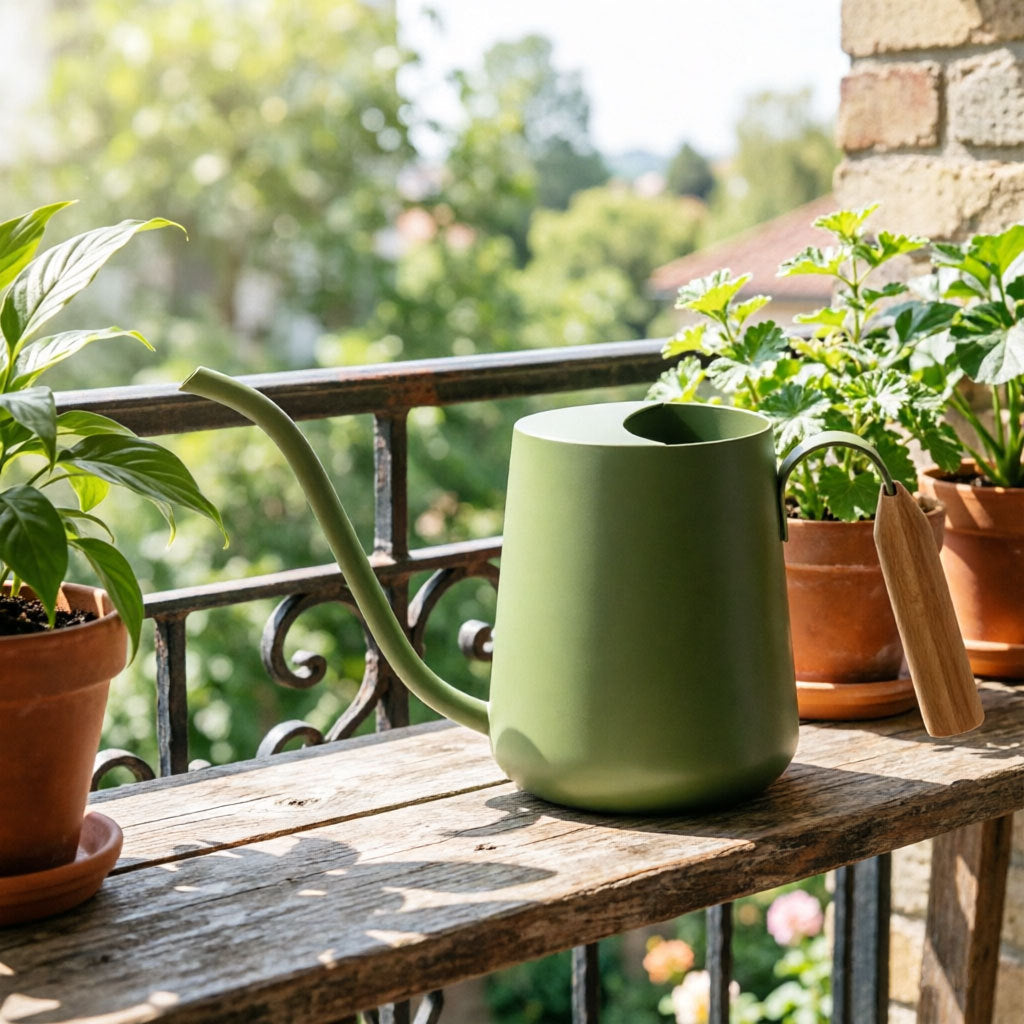 Elegant Stainless Steel Watering Can