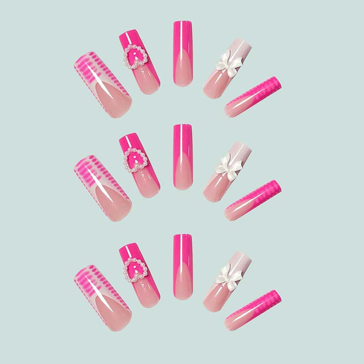 Artistic acrylic nails with fruit design Bowlift