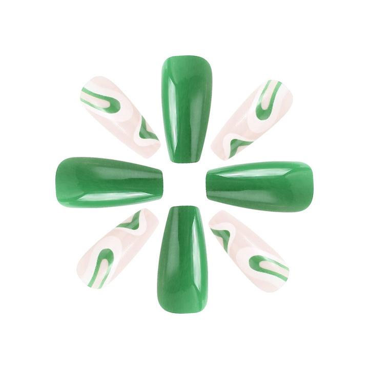 Artistic Long-Lasting Press-On Nail Set Bowlift