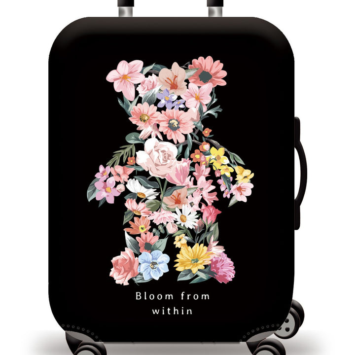 Unisex nan Kids Trolley Suitcase with cute teddy bear design, hard shell, telescopic handle and four swivel wheels Bowlift