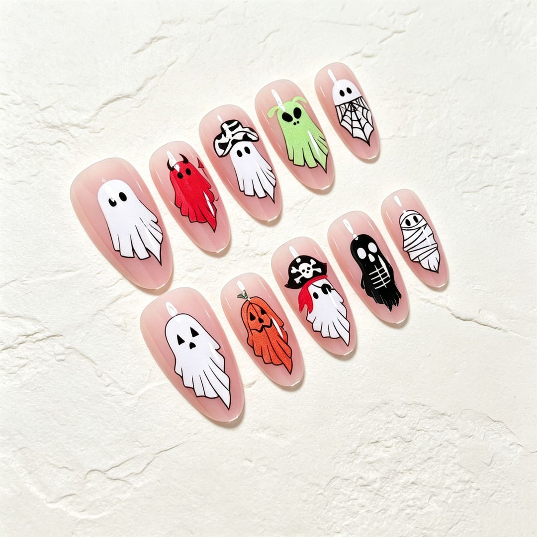 Halloween-themed Press-On Nail Art Kit Bowlift
