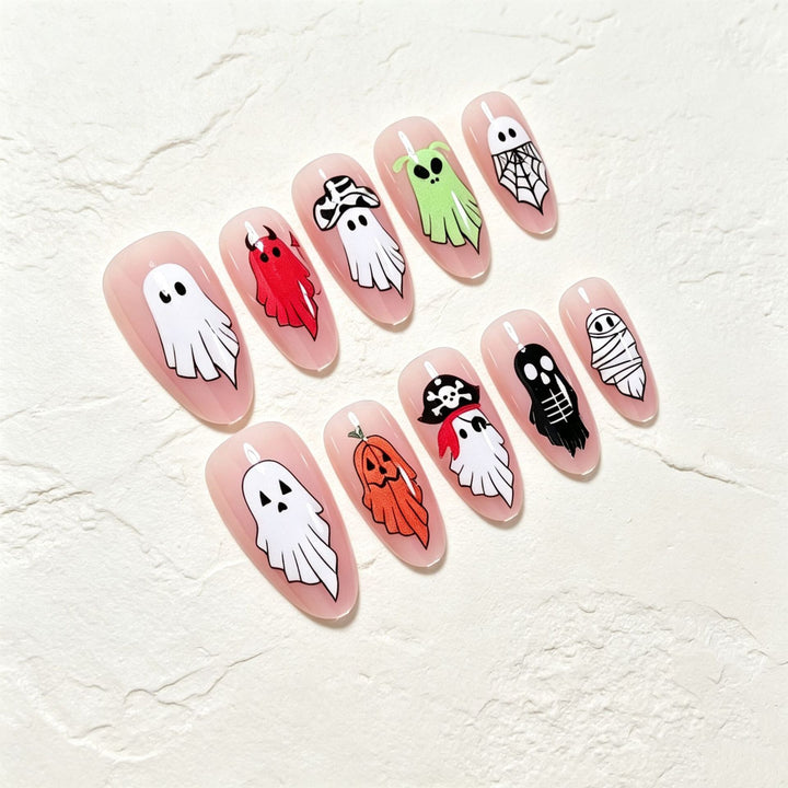 Halloween-themed Press-On Nail Art Kit Bowlift