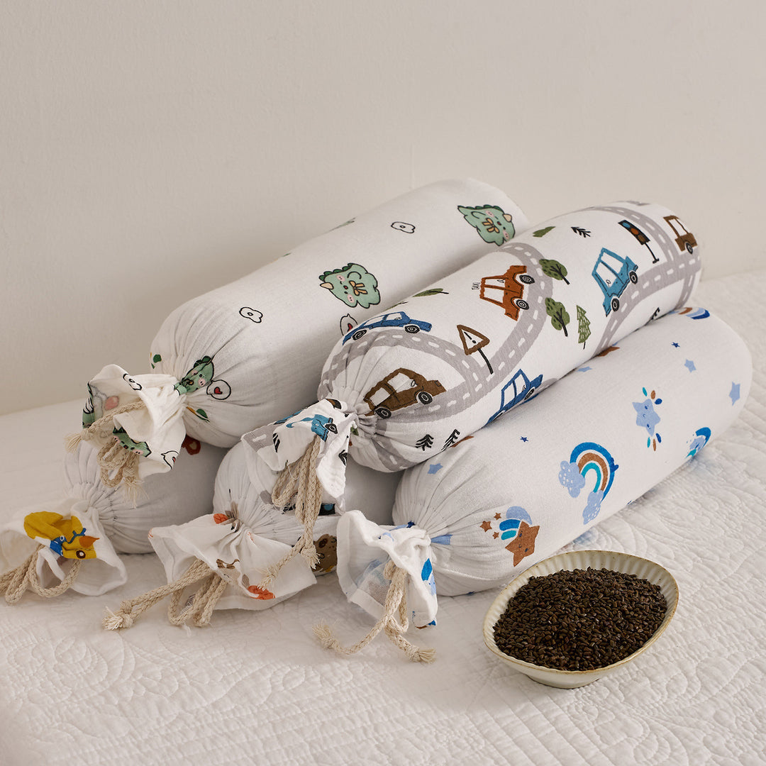 Children's meditation roll with animal motif Bowlift
