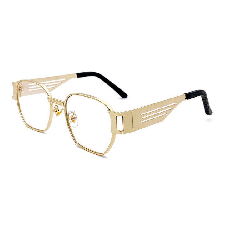 Stylish Oversized Sunglasses in Modern Metal Design Bowlift