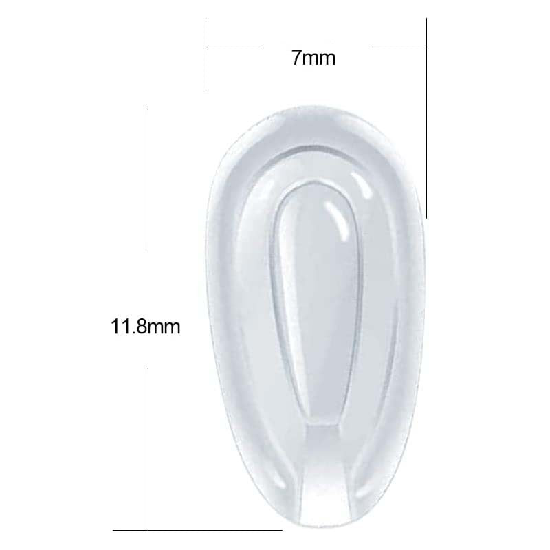 Transparent Gel Eyewear Nose Pads Bowlift