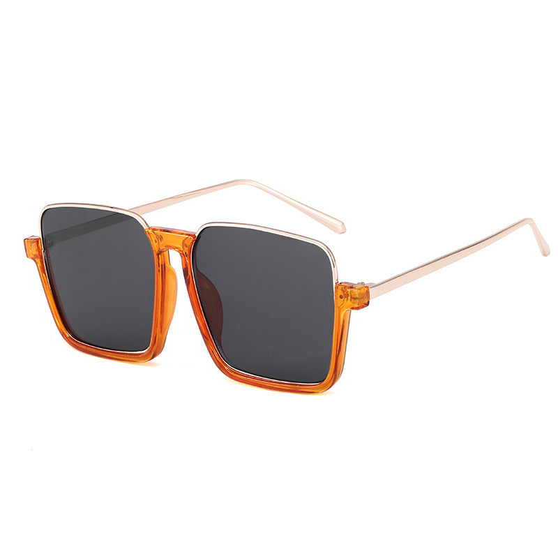 Women's square sunglasses with transparent frame and polarized lenses Bowlift