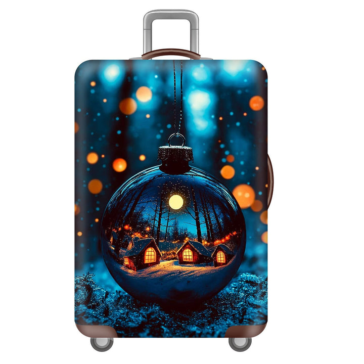 Unisex nano elastic suitcase cover with starry sky city motif, stretch protective cover for trolley luggage Bowlift