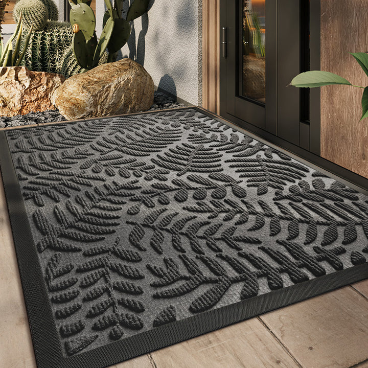 Unisex Elegant Floral Design Door Mat Bowlift