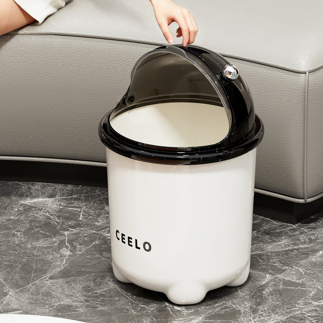 Stylish Modern Trash Can with Lid Bowlift