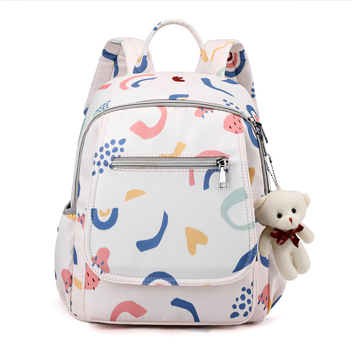 Leisure backpack with creative patterns and versatile compartments Bowlift
