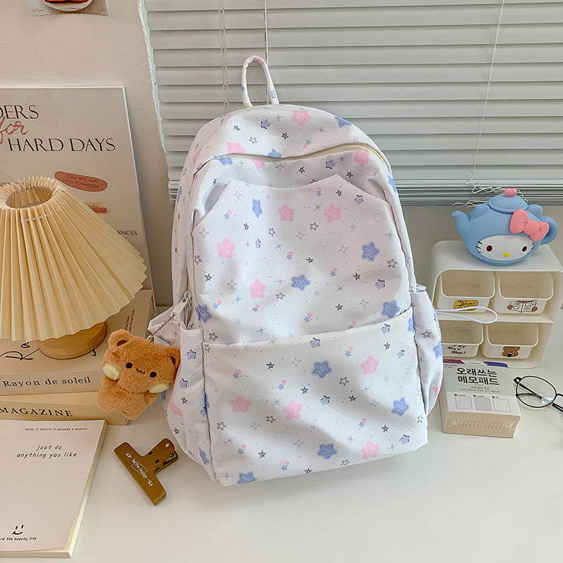 Whimsical Star Patterned Backpack