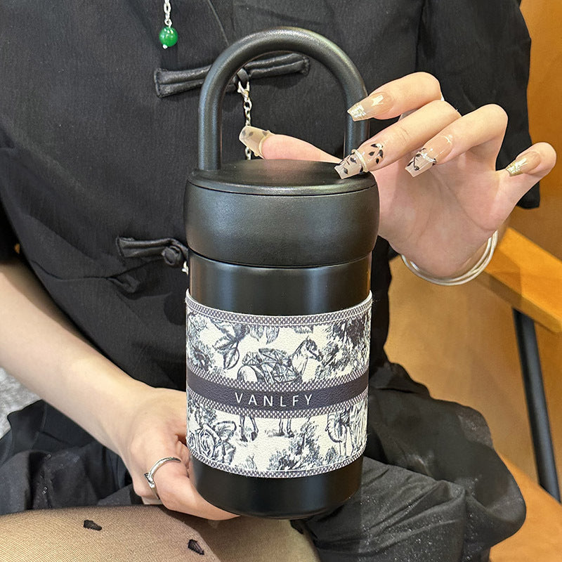 Women's Insulated Bottle with Practical Carry Handle Bowlift