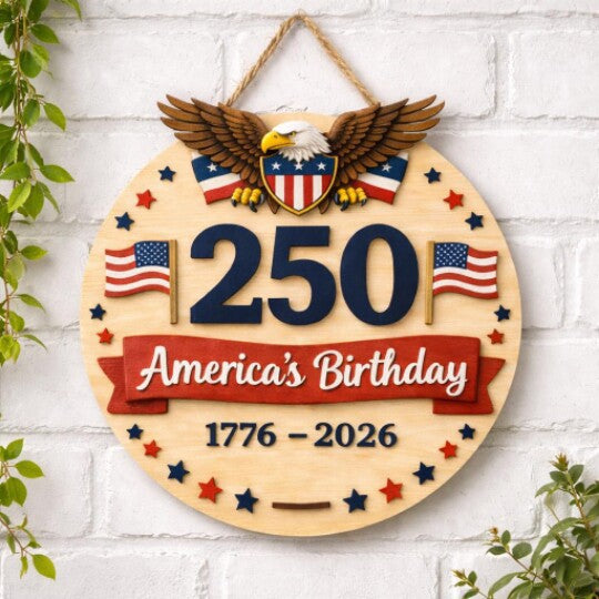 Unisex nan patriotic anniversary commemorative circular resin wall plaque with high-relief eagle Liberty Bell and Statue of Liberty personalization Bowlift