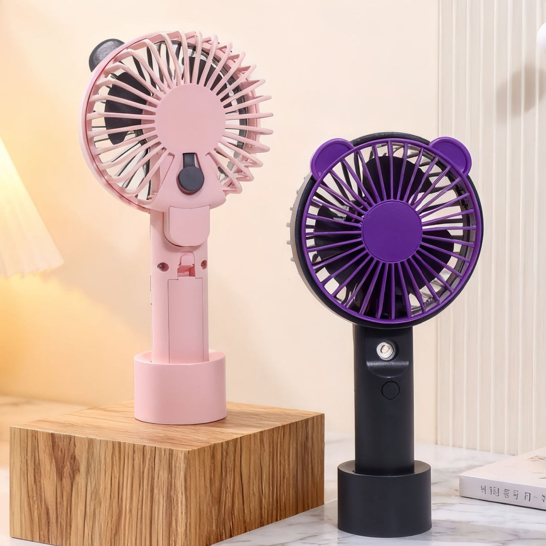 Ladies portable hand fan with spray function Bowlift