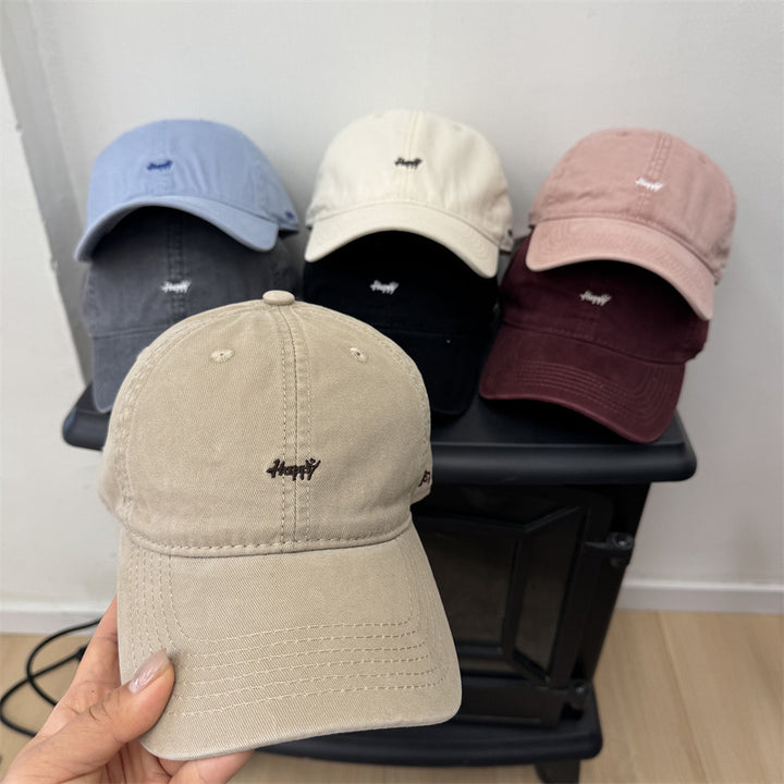 Men's Frayed Cotton Adjustable Baseball Cap Bowlift