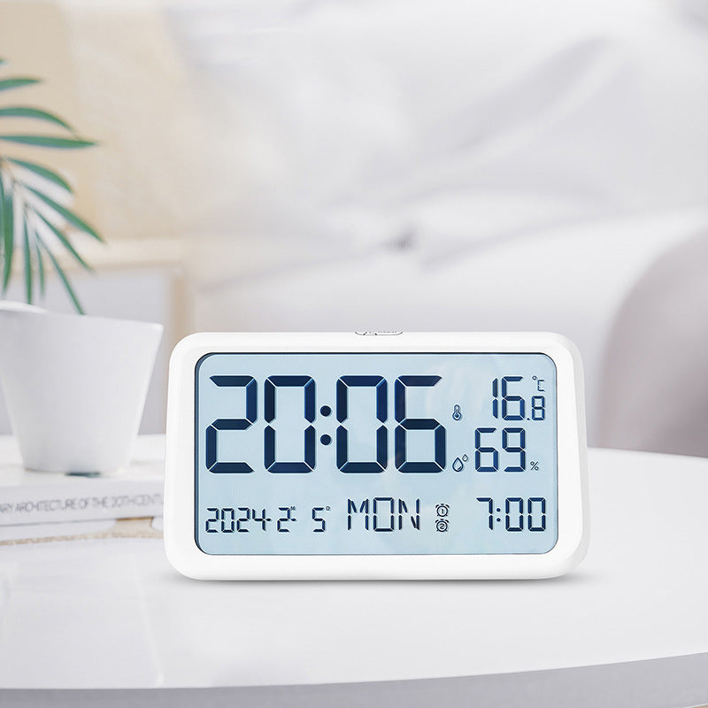 Digital alarm clock with temperature and humidity display Bowlift