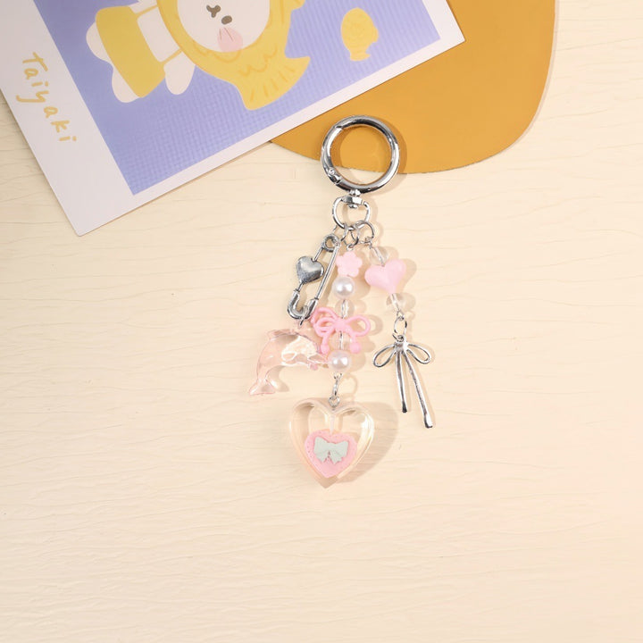 Playful keychain with colorful charms Bowlift