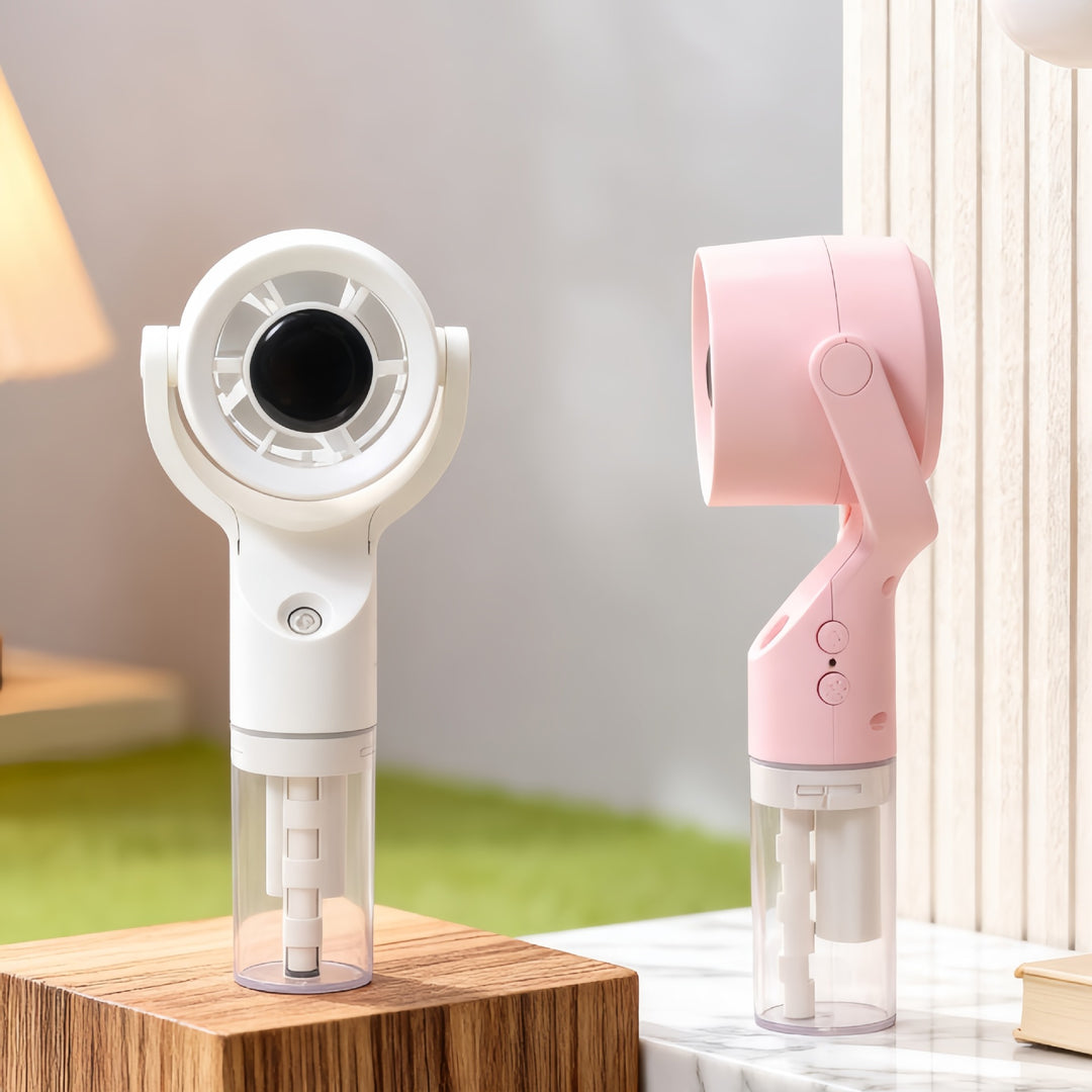 Women's Portable Mist Hand Fan with USB Connection Bowlift