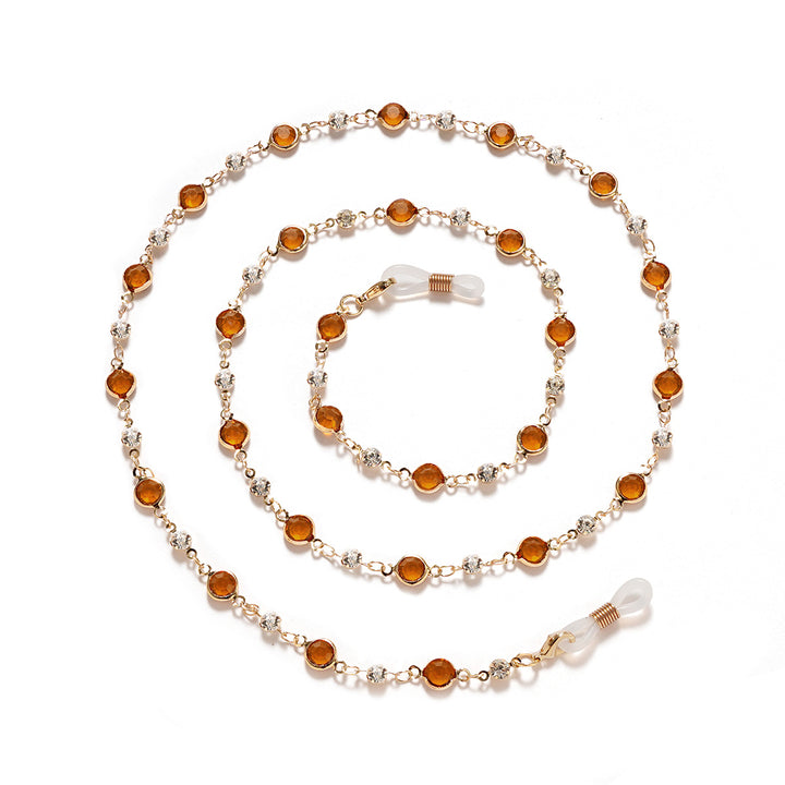 Decorative Crystal Eyewear Chain Bowlift