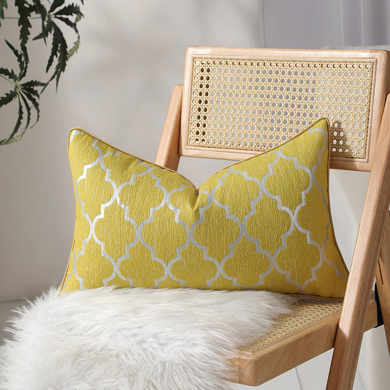 Artistic Geometric Pattern Lumbar Pillow