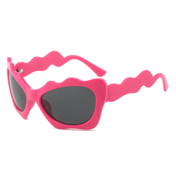 Ladies extravagant sunglasses with wavy frame design Bowlift