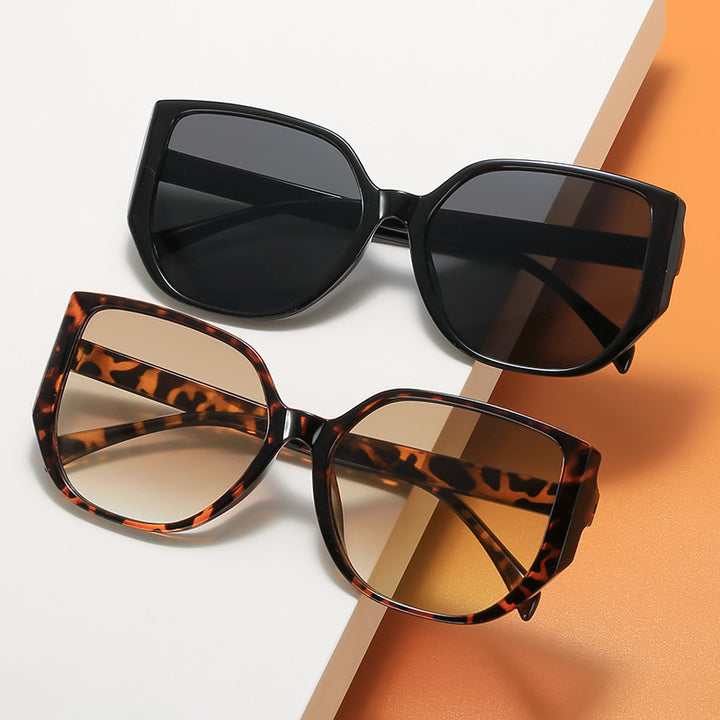 Oversized Geometric Frame Sunglasses Bowlift