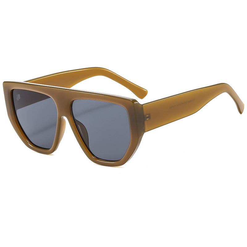 Women's Oversized Sunglasses with Stylish Geometric Frame Bowlift