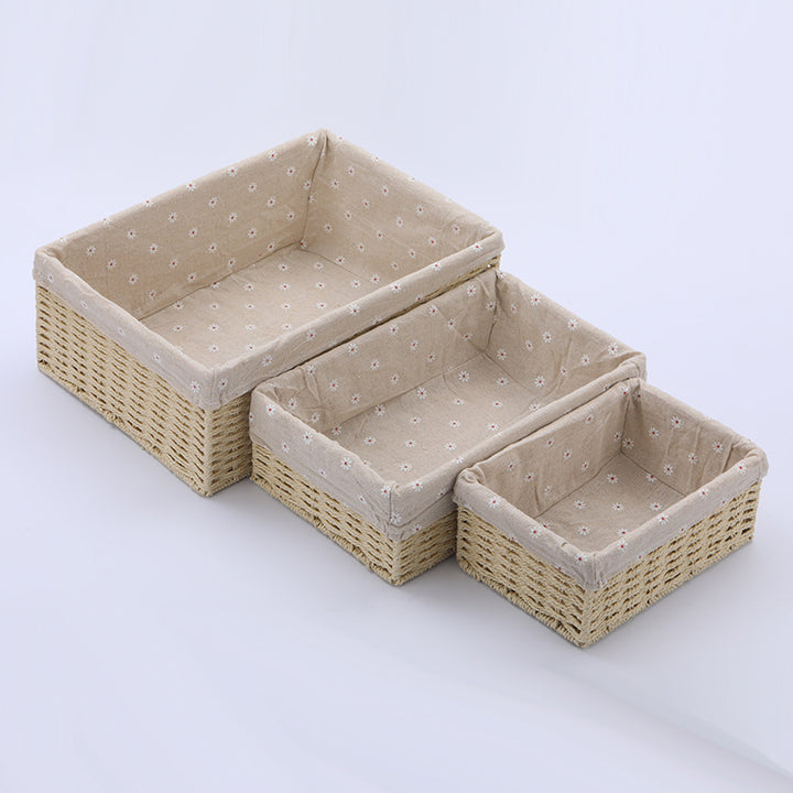 Women's Storage Basket Set with Decorative Lining Bowlift