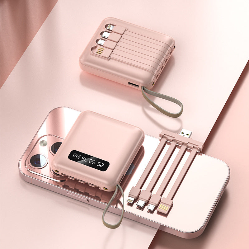 Multifunctional Powerbank with Integrated Cable Bowlift