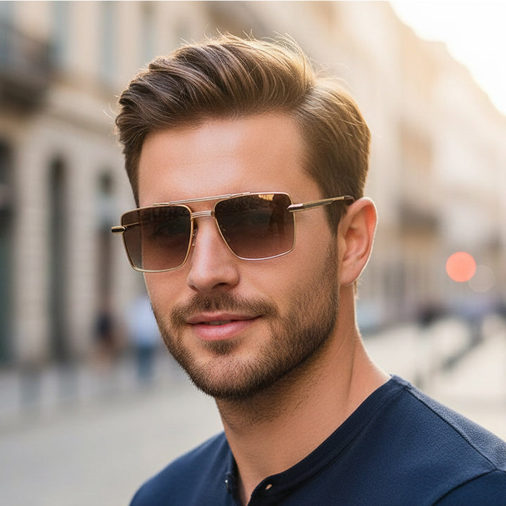 Ladies futuristic square sunglasses Bowlift