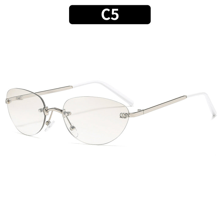 Elegant Geometric Cat-Eye Sunglasses