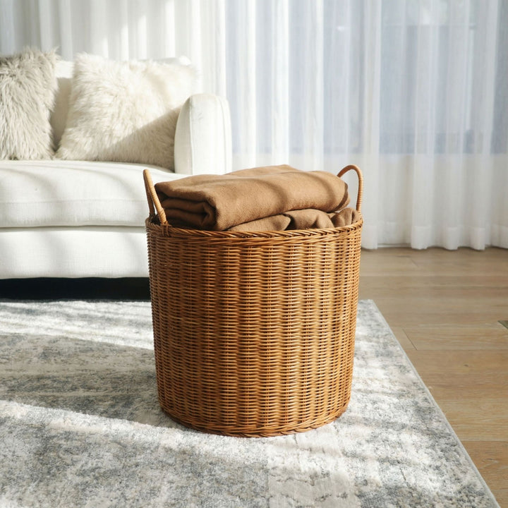Handmade storage basket made of natural wicker Bowlift