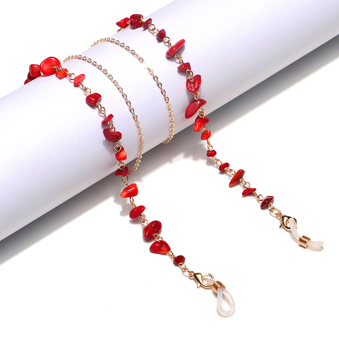 Stylish Natural Stone Eyewear Chain Bowlift