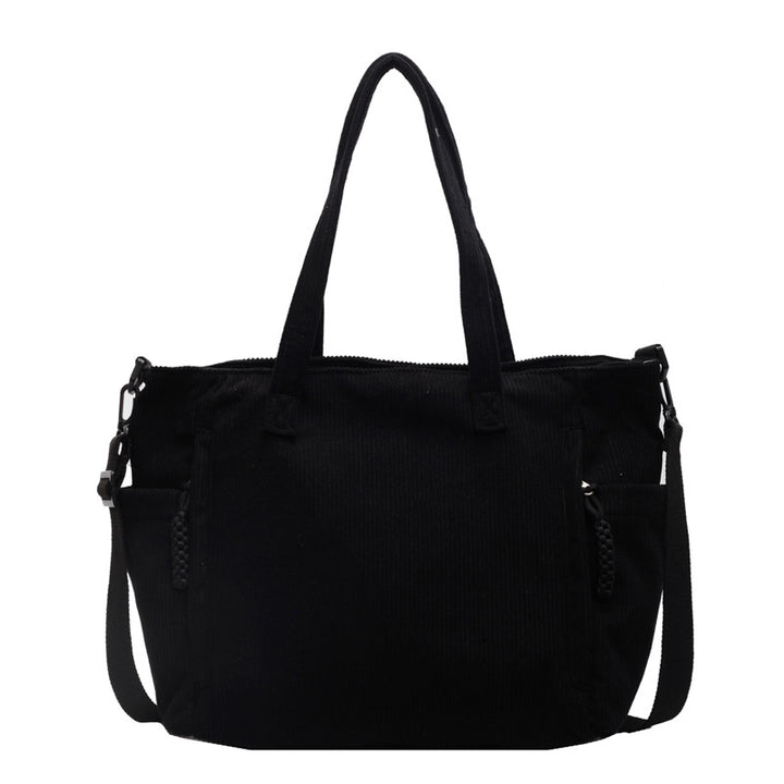 Multi-Pocket Canvas Tote Bag Bowlift