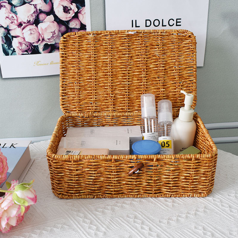 Handwoven Decorative Storage Box Bowlift