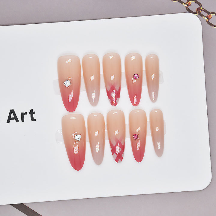 Gradient Ombre Press-On Nail Extensions Bowlift