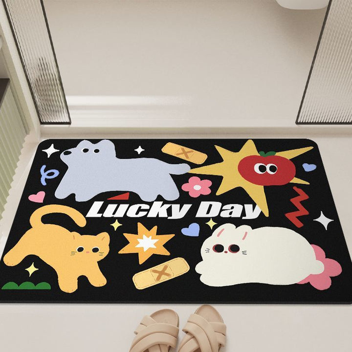 Cartoon-Inspired Bathroom Mat Bowlift