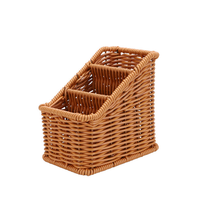Multi-Compartment Woven Organizer Basket Bowlift