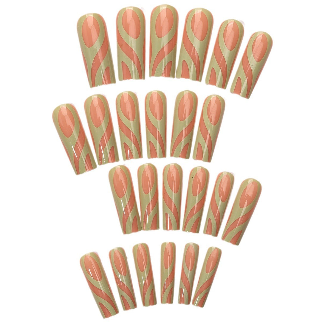 Creative Abstract Art Press-On Nail Tips Bowlift