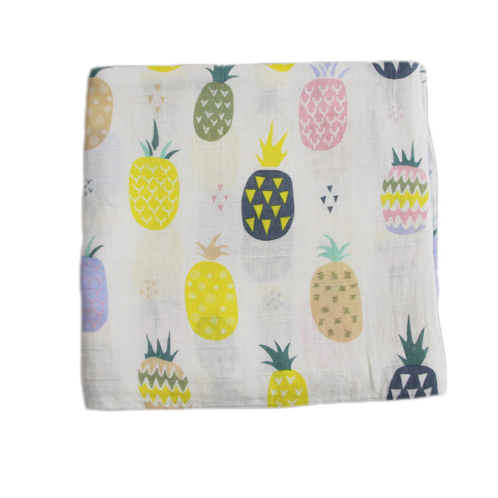 Cute Patterned Muslin Swaddle Blanket Bowlift