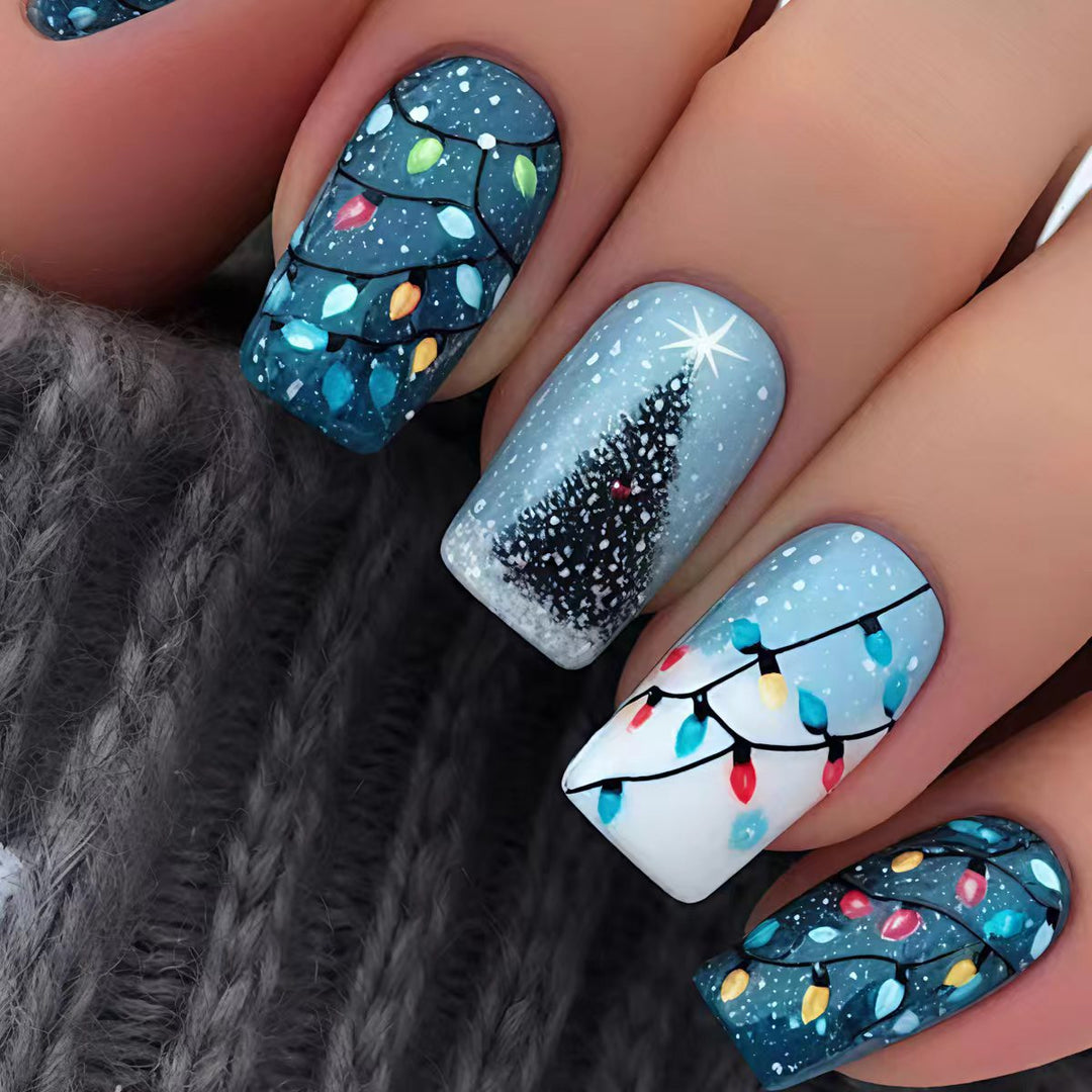 Artistic Holiday Nail Art Bowlift